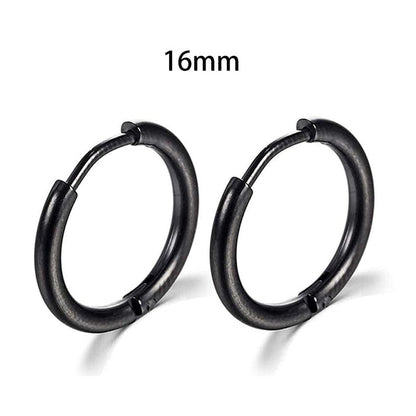2025 New Simple Stainless Steel Gold Small Earrings Cartilage Ear Piercing Jewelry